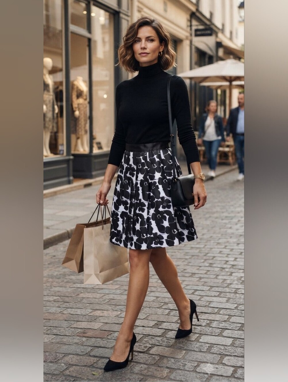 Mario Serrano Floral Skirt